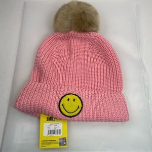 BNIP Love Your Melon Smiley Pom beanie toboggan